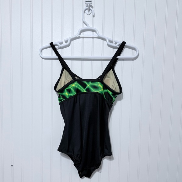 Missy Green and Black Women's Swimsuit Size L -12/14 - Picture 7 of 13